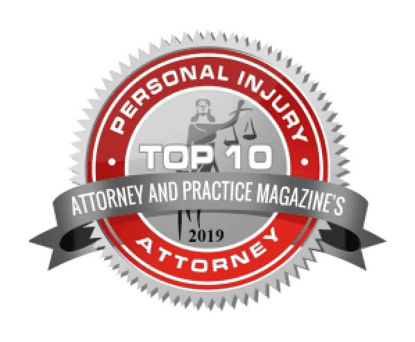 Attorney and Practice Magazine's Top 10 Personal Injury Attorney 2019